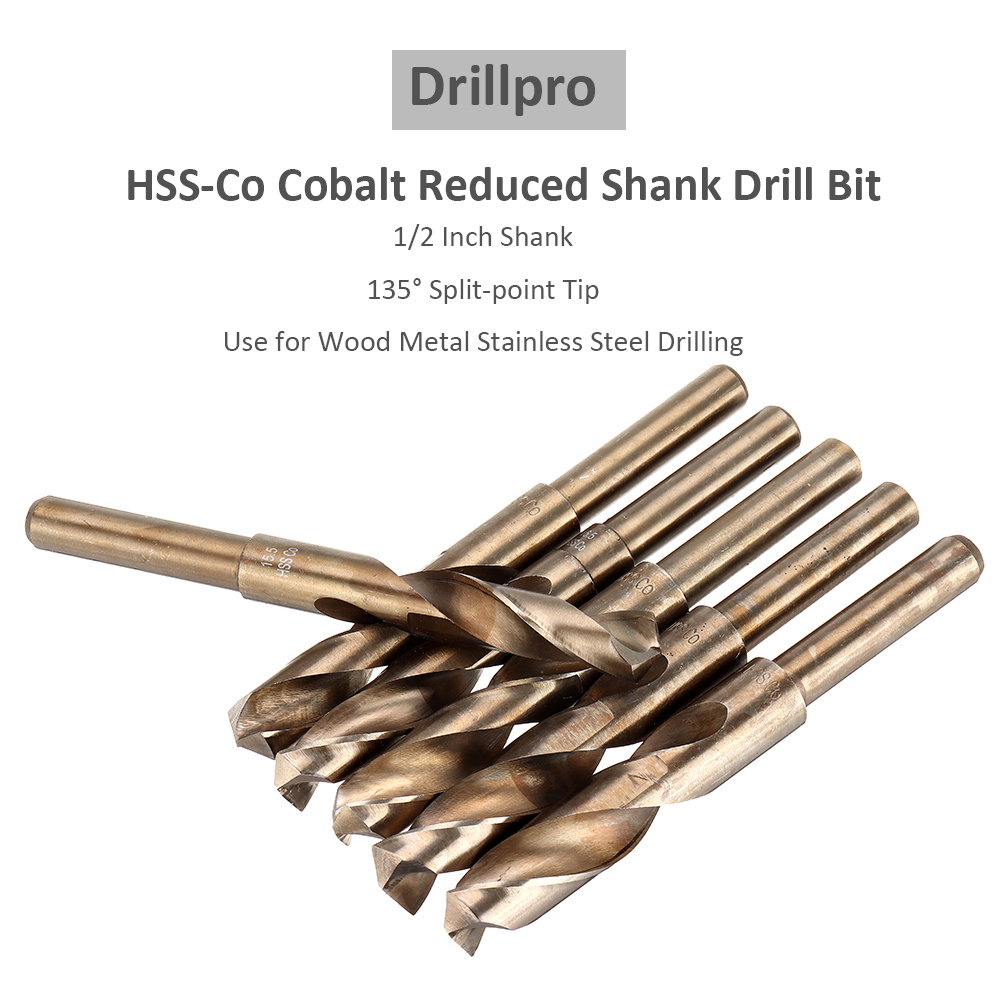 Drillpro-HSS-Co-Cobalt-Reduced-Shank-Drill-Bit-M35-135-30mm-HSS-Drill-Bit-12-Inch-Shank-for-Wood-Met-1724467-1