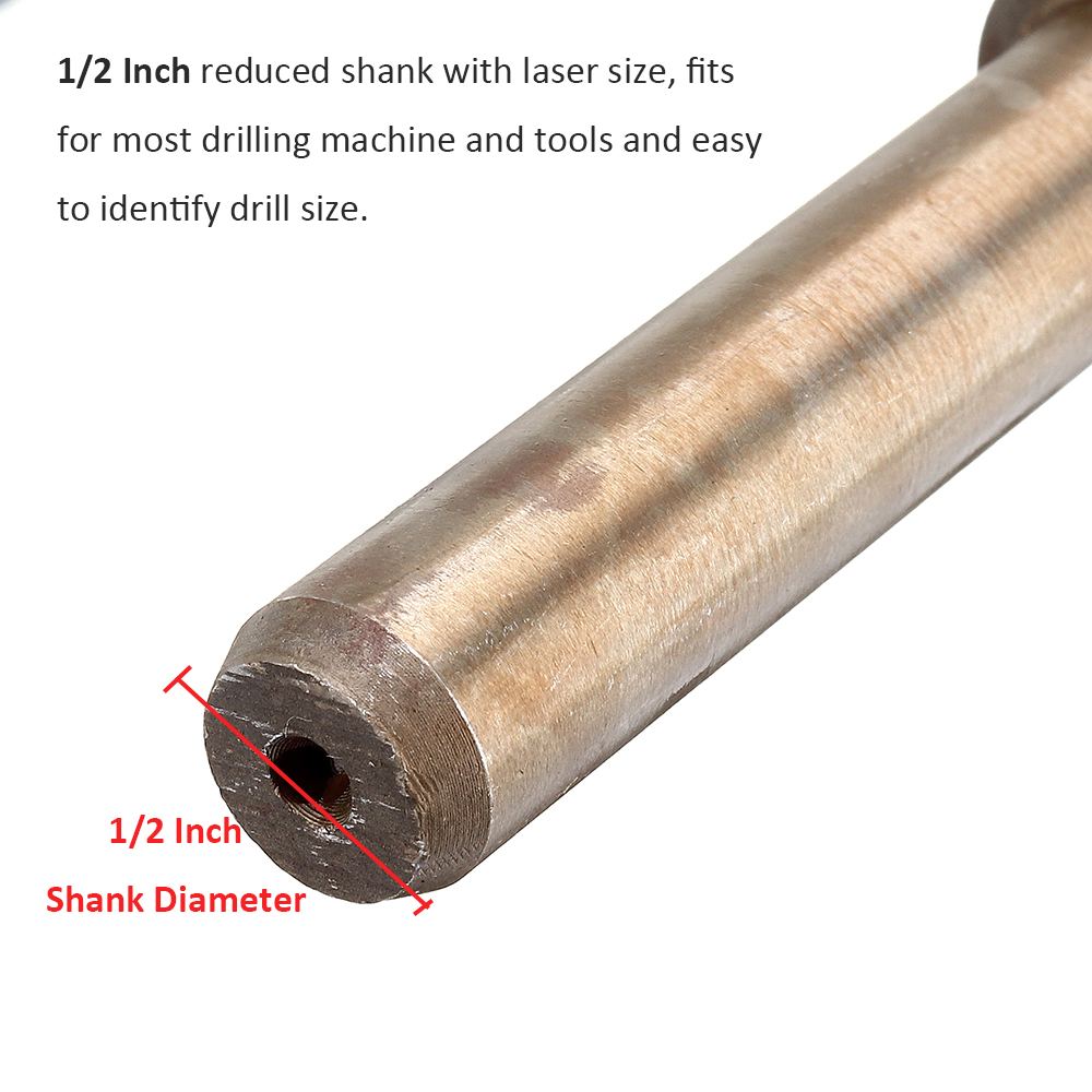 Drillpro-HSS-Co-Cobalt-Reduced-Shank-Drill-Bit-M35-135-30mm-HSS-Drill-Bit-12-Inch-Shank-for-Wood-Met-1724467-8