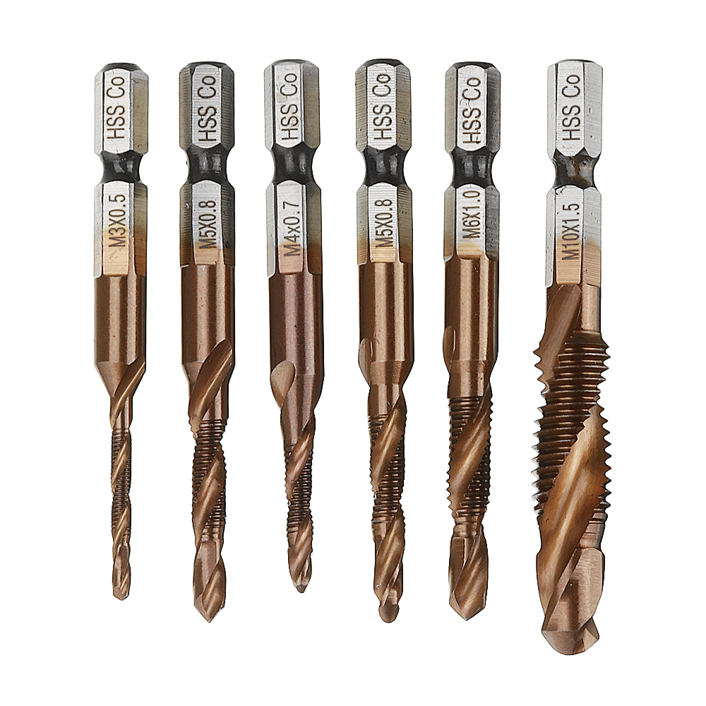 Drillpro-HSS-Co-M35-Cobalt-Combination-Drill-Tap-Bit-M3-M10-Deburr-Countersink-Drill-Bit-1497419-1