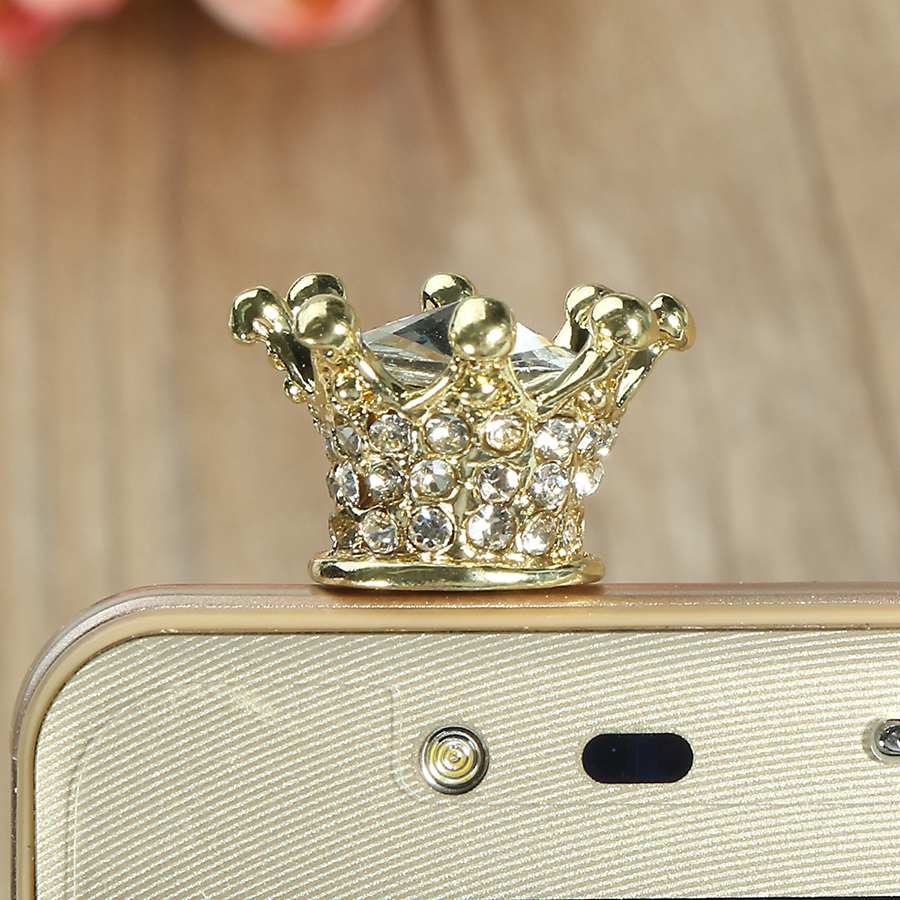 Universal-35mm-Rhinestone-Crown-Dirtproof-Plug-Phone-Decoration-1154287-7