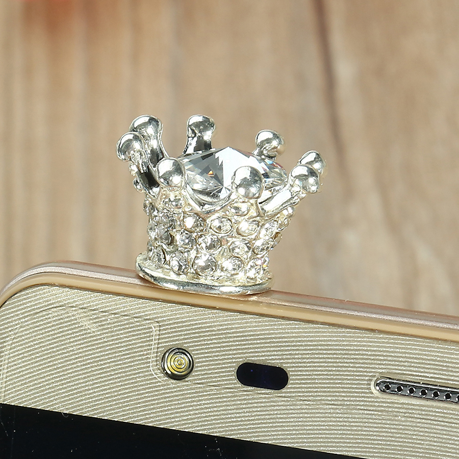 Universal-35mm-Rhinestone-Crown-Dirtproof-Plug-Phone-Decoration-1154287-9