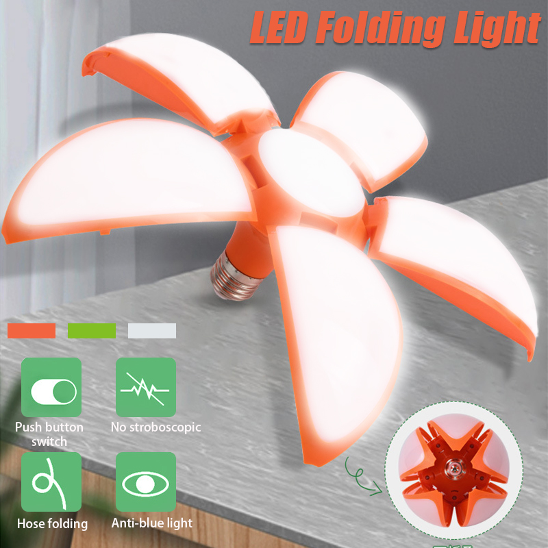 50W-144-LED-Deformable-Lights-Lotus-Shape-E27-LED-Lamp-Folding-for-Factory-Garage-AC85-265V-1741692-2