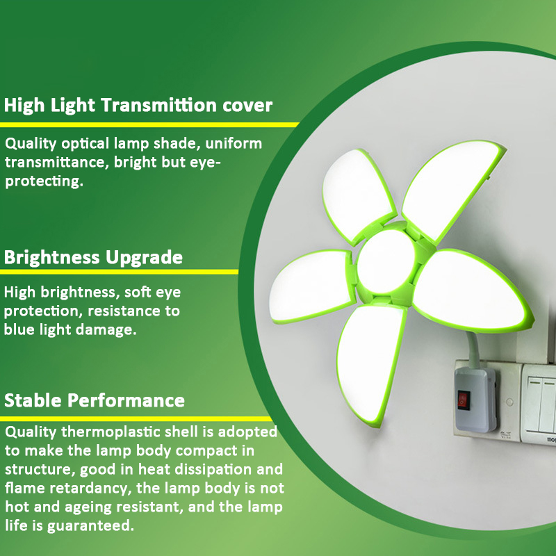 50W-144-LED-Deformable-Lights-Lotus-Shape-E27-LED-Lamp-Folding-for-Factory-Garage-AC85-265V-1741692-5