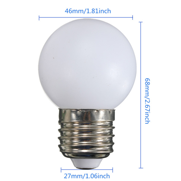 E27-3W-PE-Frosted-LED-Globe-Colorful-White-Red-Green-Blue-Yellow-Lamp-AC110-240V-997058-5