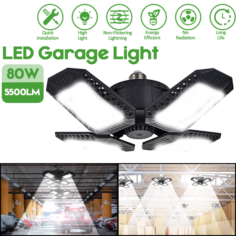 E27E26-80W-LED-Garage-Light-Bulb-Deformable-Ceiling-Fixture-Shop-Workshop-Lamp-1704052-1