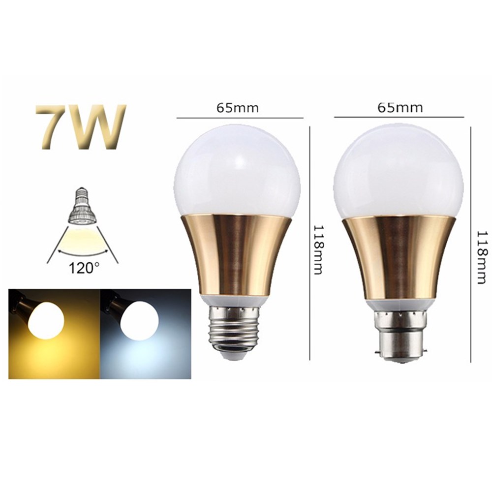 Non-dimmable-7W-E27-B22--5730-SMD-LED-Light-Globe-Home-Lamp-Bulb-AC85-265V-1145781-9