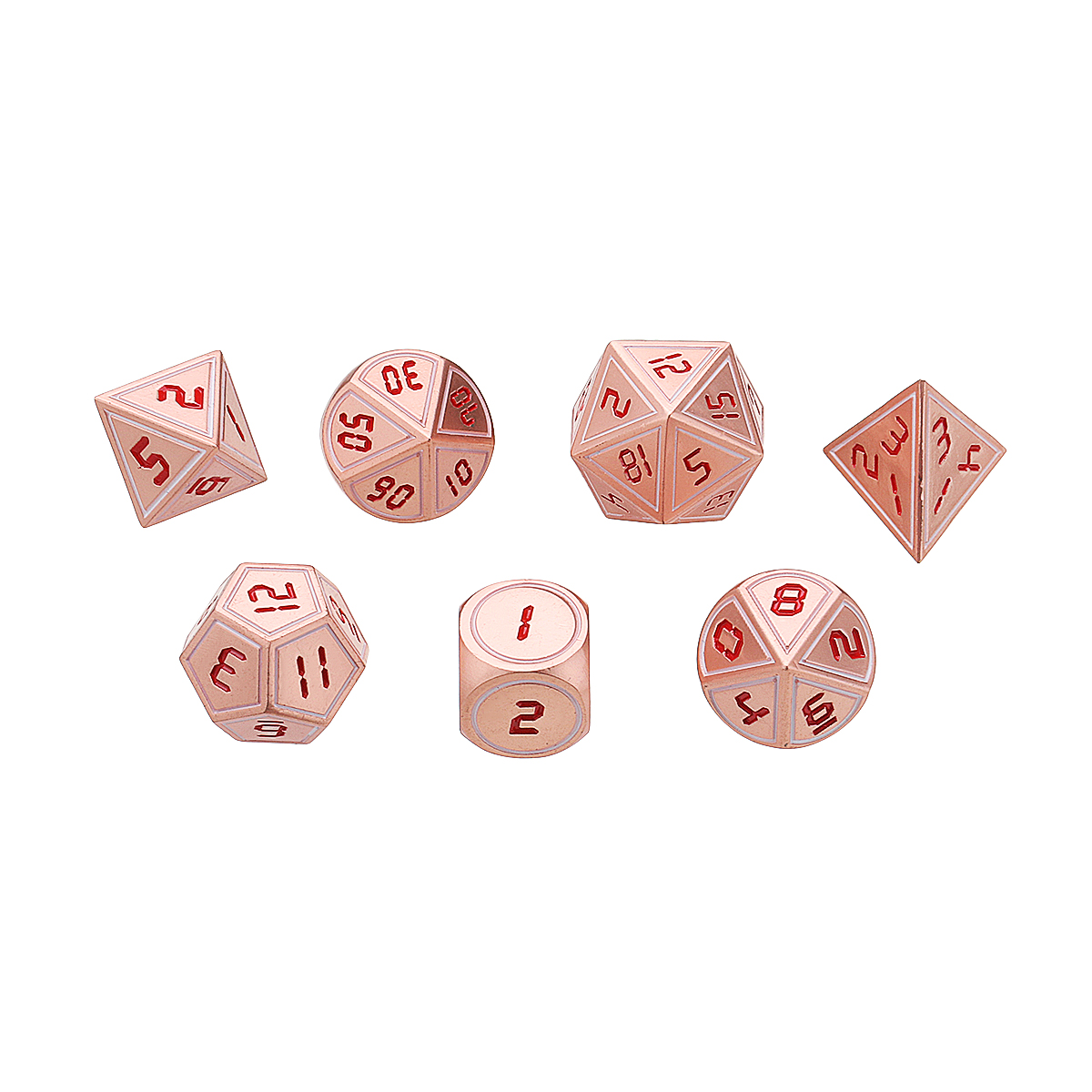 7pcs-Heavy-Metal-Polyhedral-Dices-DnD-RPG-SET-w-Bag-1466906-4