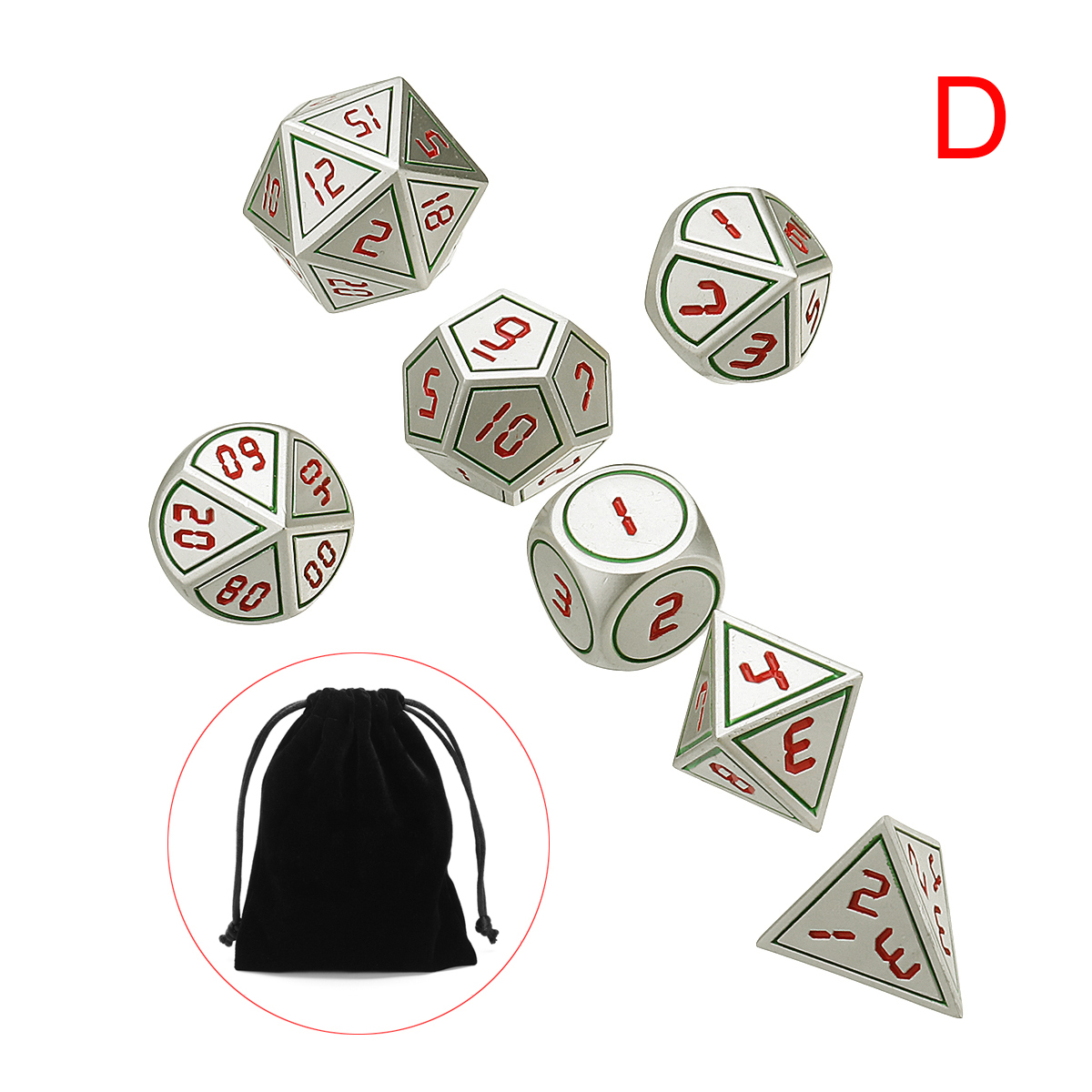 7pcs-Heavy-Metal-Polyhedral-Dices-DnD-RPG-SET-w-Bag-1466906-7