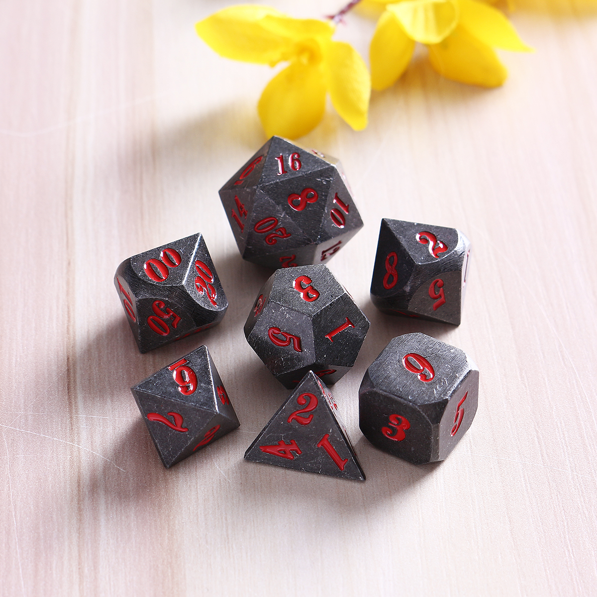 Antique-Metal-7-Pcs-Multisided-Dice-Heavy-Metal-Polyhedral-Dices-Set-w-Bag-1292360-2