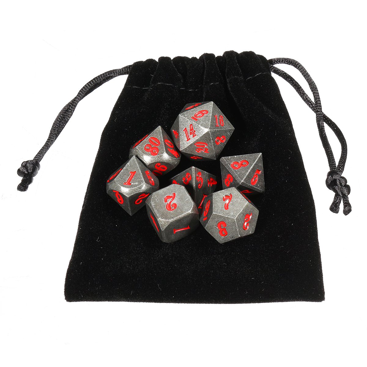 Antique-Metal-7-Pcs-Multisided-Dice-Heavy-Metal-Polyhedral-Dices-Set-w-Bag-1292360-6
