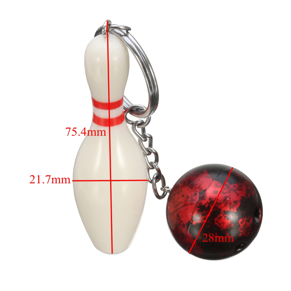 EDC-Gadgets-Keychain-Mini-Bowling-Pin-and-Ball-Keychain-Key-Ring-Keyfob-1159935-10