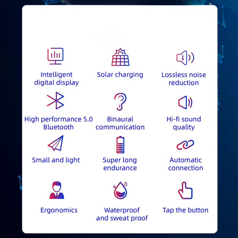 Bakeey-Air6-Pro-TWS-bluetooth-50-Solar-Charging-Earphone-LED-Display-Waterproof-Half-In-ear-Earbuds--1725724-3