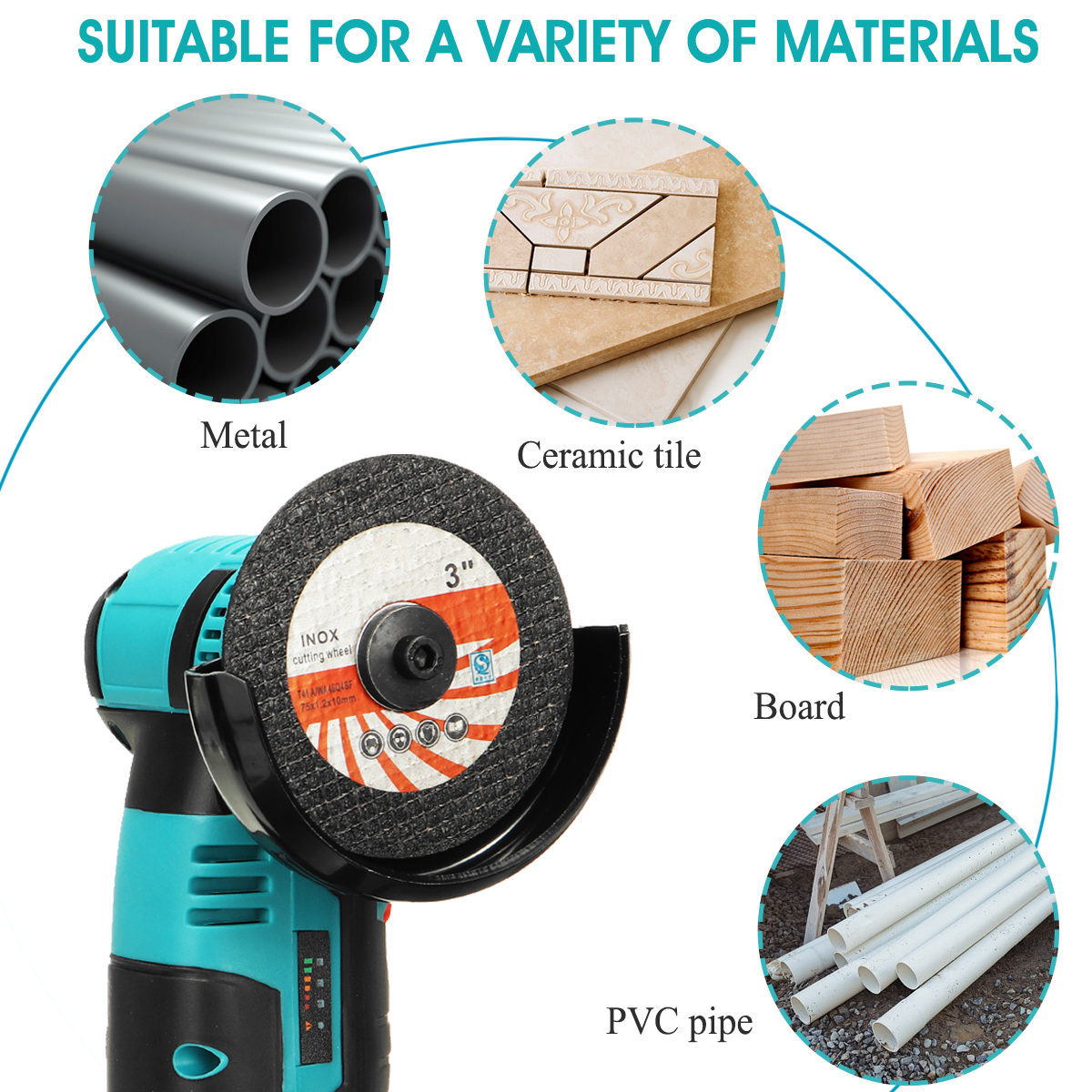 12V-Brushless-Angle-Grinder-Cordless-Electric-300W-19500Rpm-Cordless-Cutting-Polishing-Tool-1922553-3