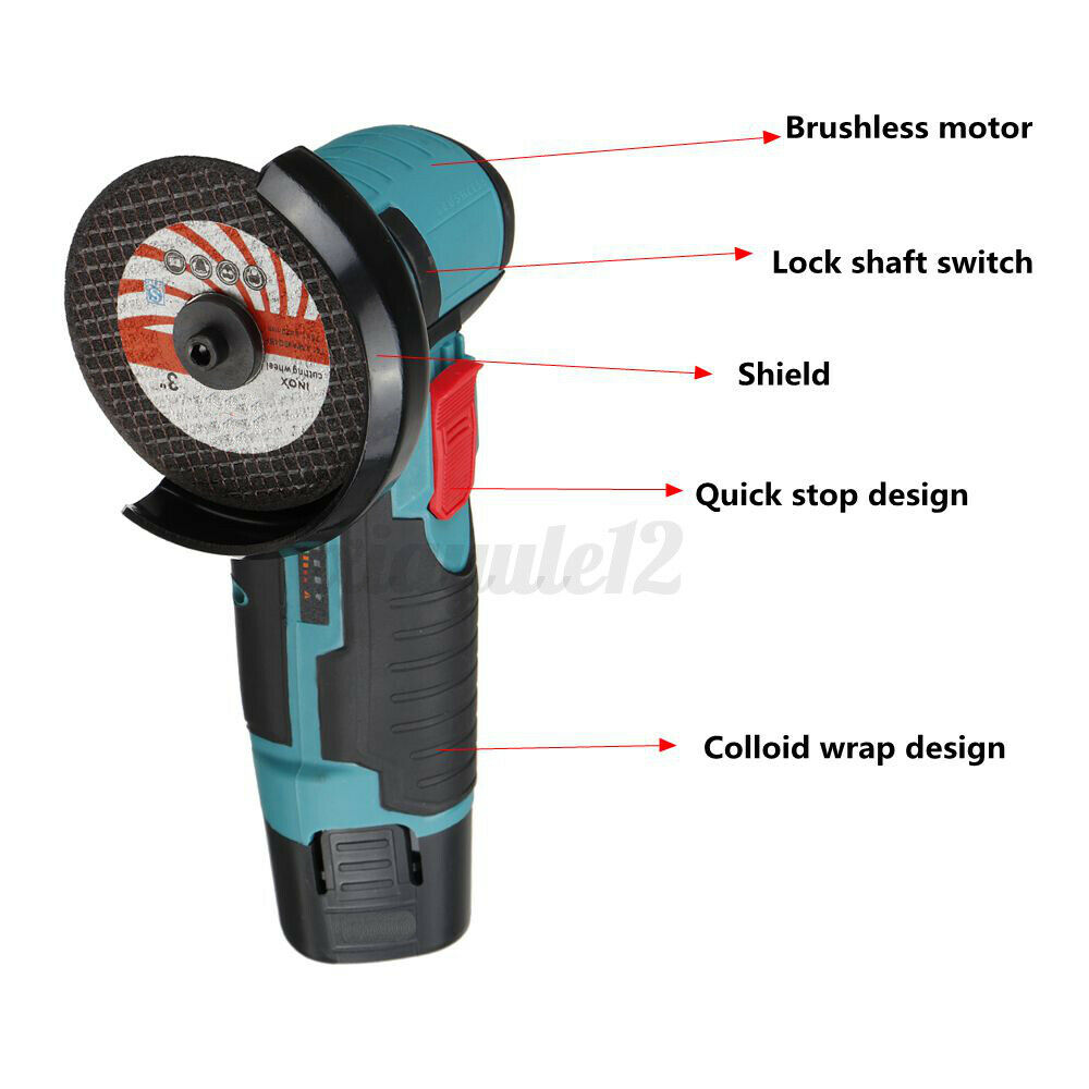 1500rpm-1200mAh-12V-Brushless-Angle-Grinder-Electric-Polishing-Grinding-Machine-w-12pcs-Batteries-1856351-15