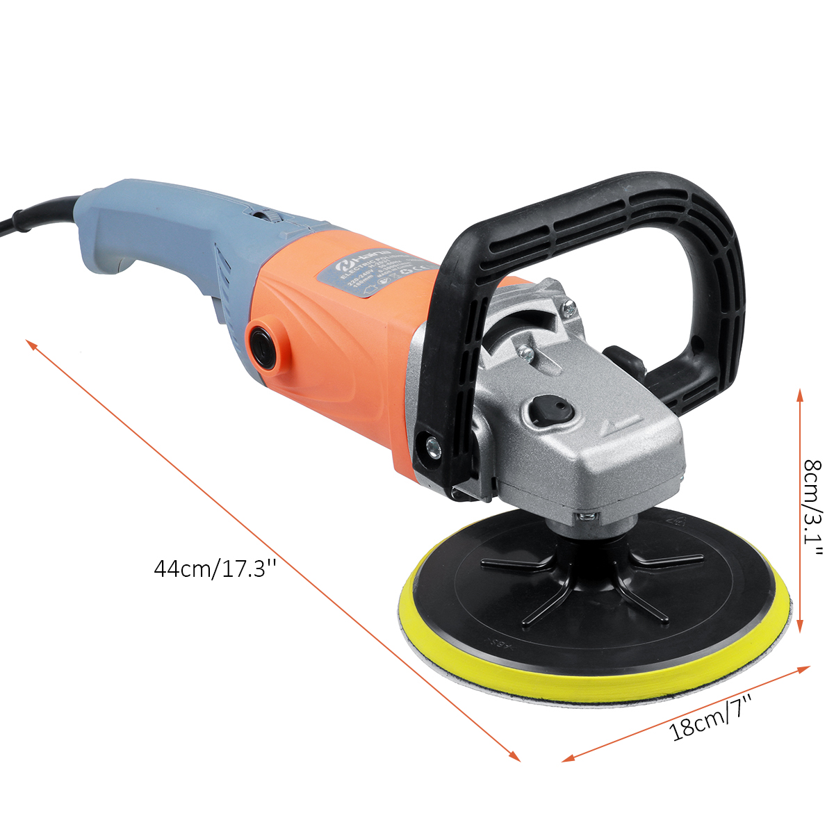 180mm-Car-Polisher-6-Speeds-3000RPM-Electric-Rotary-Buffer-Sander-Polisher-Tool-1814646-11