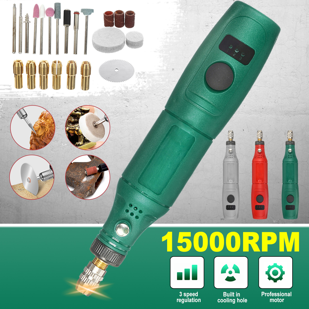 3-Speeds-Electric-Grinding-Pen-Grinder-Mini-Drill-Small-Polishing-Grinding-Tool-1785690-1