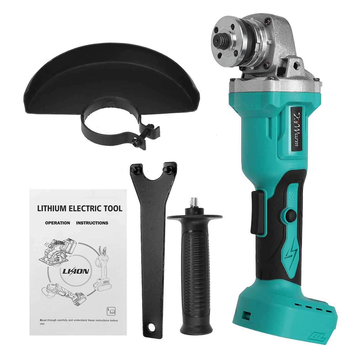 Kiwarm-18V-125mm-Brushless-Angle-Grinder-Cordless-Electric-Grinder-Polishing-Machine-For-Makita-Step-1930914-13