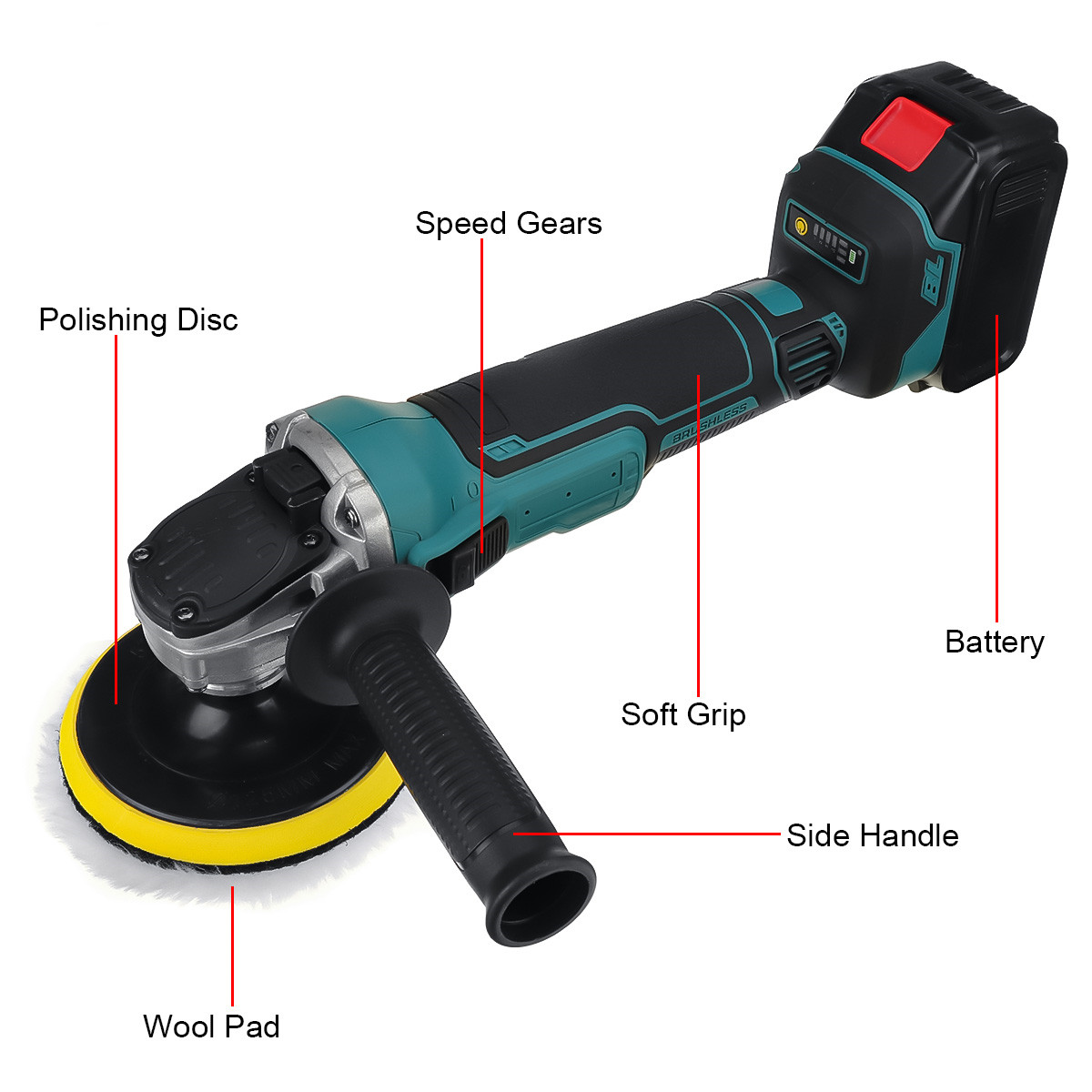 VIOLEWORKS-288VF-1580W-Cordless-Polisher-Car-Polishing-Tool-Sander-Buffing-Waxing-Machine-For-Makita-1916380-2