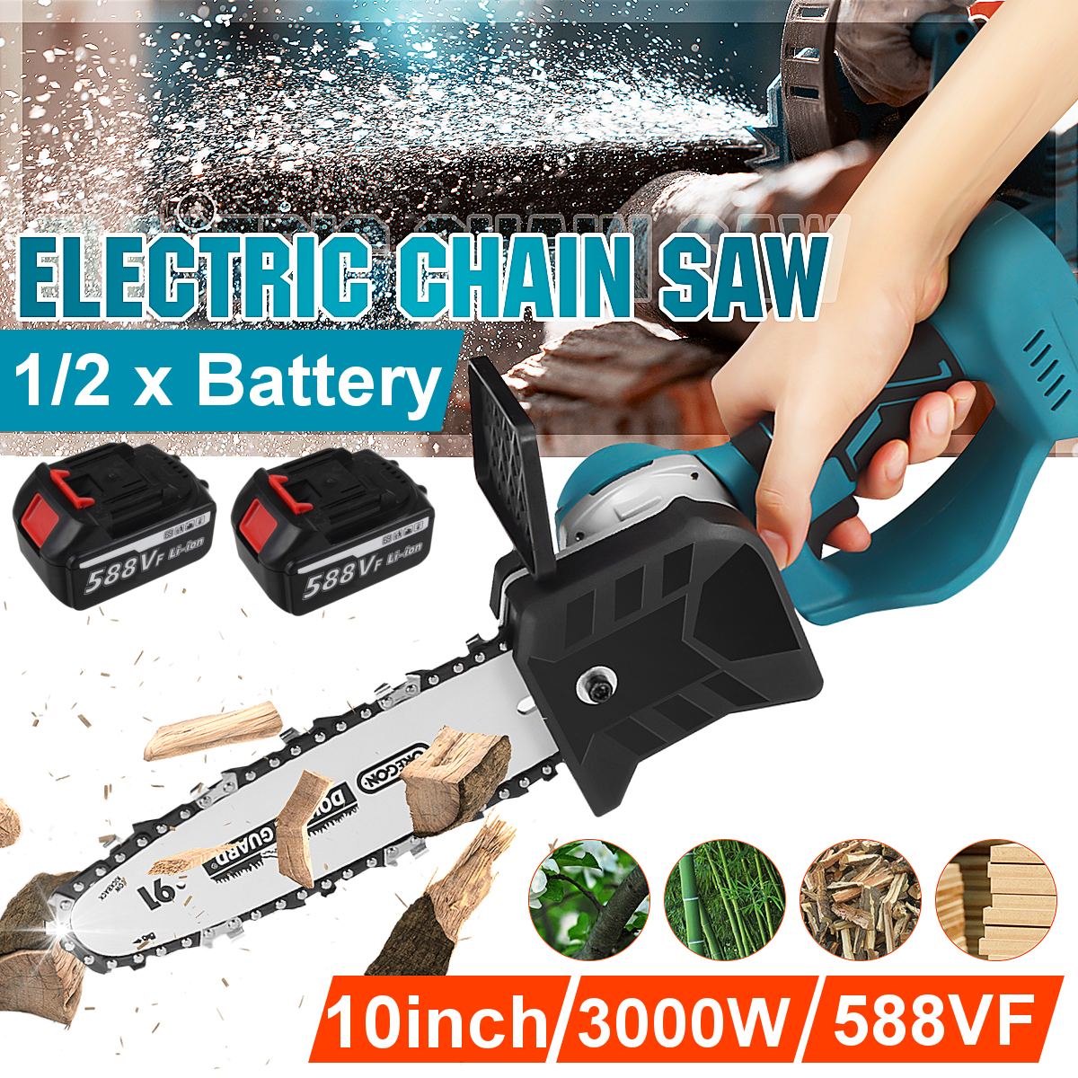 10-Inch-588VF-Electric-Chain-Saw-Woodworking-Tool-Portable-Chainsaws-w-1pc2pcs-Battery-For-Cutting-P-1823938-2