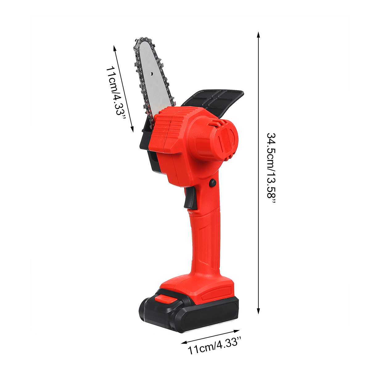 1600W-21V-4Inch-Rechargeable-Electric-Chain-Saw-Handheld-Woodworking-Cutter-Tool-w-12pcs-Battery-1826316-7