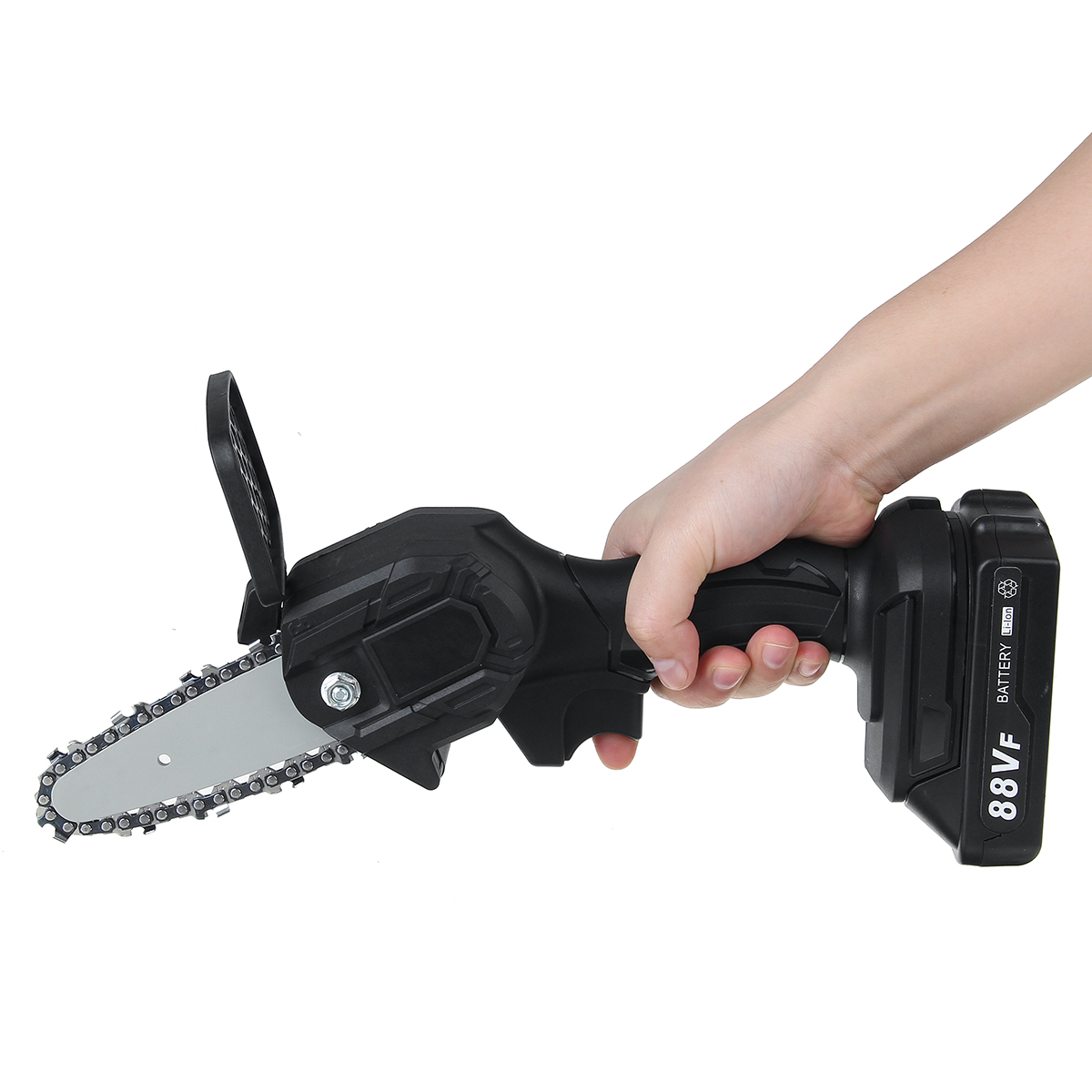 21V-Electric-Cordless-Chain-Saw-One-Hand-Saw-Woodworking-Tool-W-2pcs-Battery-1821600-7