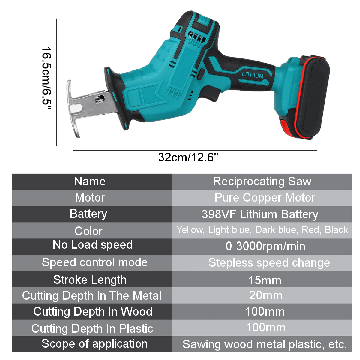 398VF-Reciprocating-Saw-Variable-Speed-Cordless-Electric-Saw-w-2-Batteries--4-Blades-Wood-Metal-Plas-1874646-10