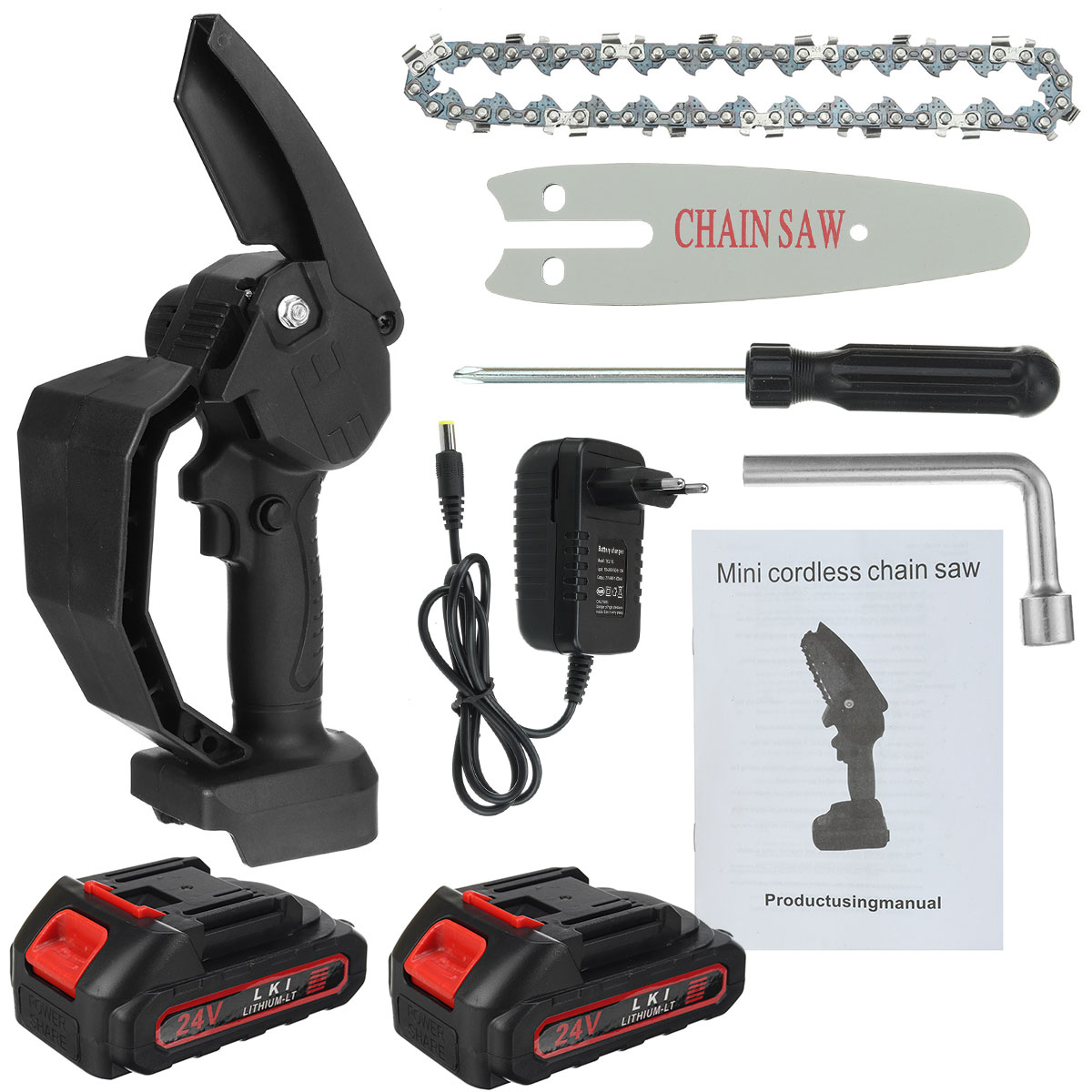 4inch-24V-Cordless-Electric-One-Hand-Saw-Chain-Saw-Woodworking-Tool-W-12-Battery-Kit-1857524-8