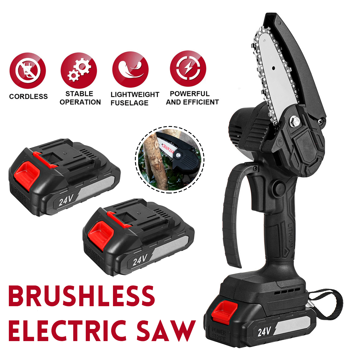 4inch-24V-Rechargeable-Brushless-Electric-Chain-Saw-Woodworking-Tool-Wood-Cutter-ChainSaws-W-12pcs-B-1858870-3