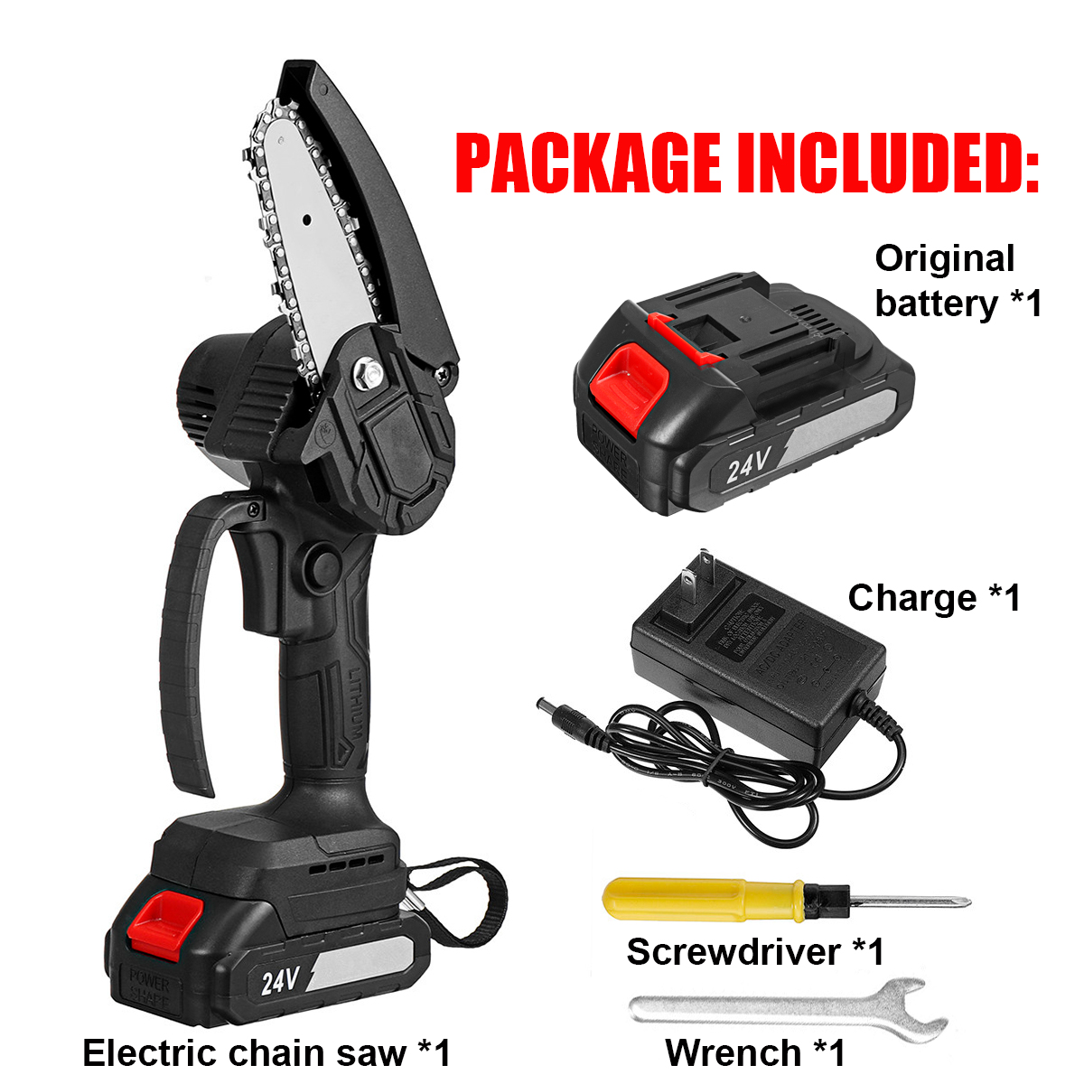 4inch-24V-Rechargeable-Brushless-Electric-Chain-Saw-Woodworking-Tool-Wood-Cutter-ChainSaws-W-12pcs-B-1858870-5