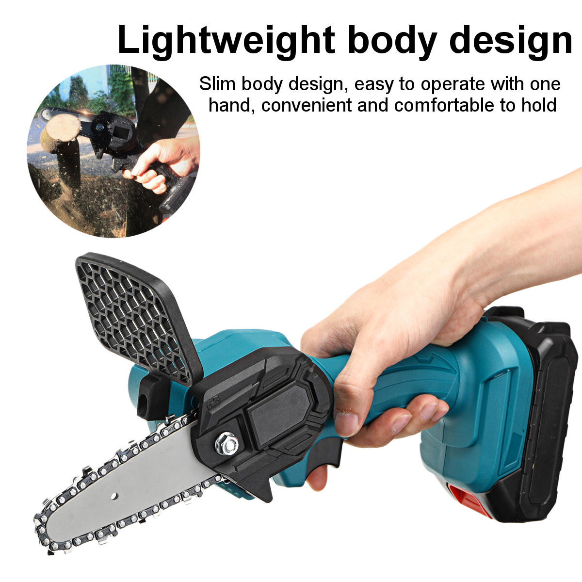 550W-24V-4-Mini-Cordless-One-Hand-Electric-Chain-Saw-Woodworking-Wood-Cutter-W-1pc-Battery-1771798-3