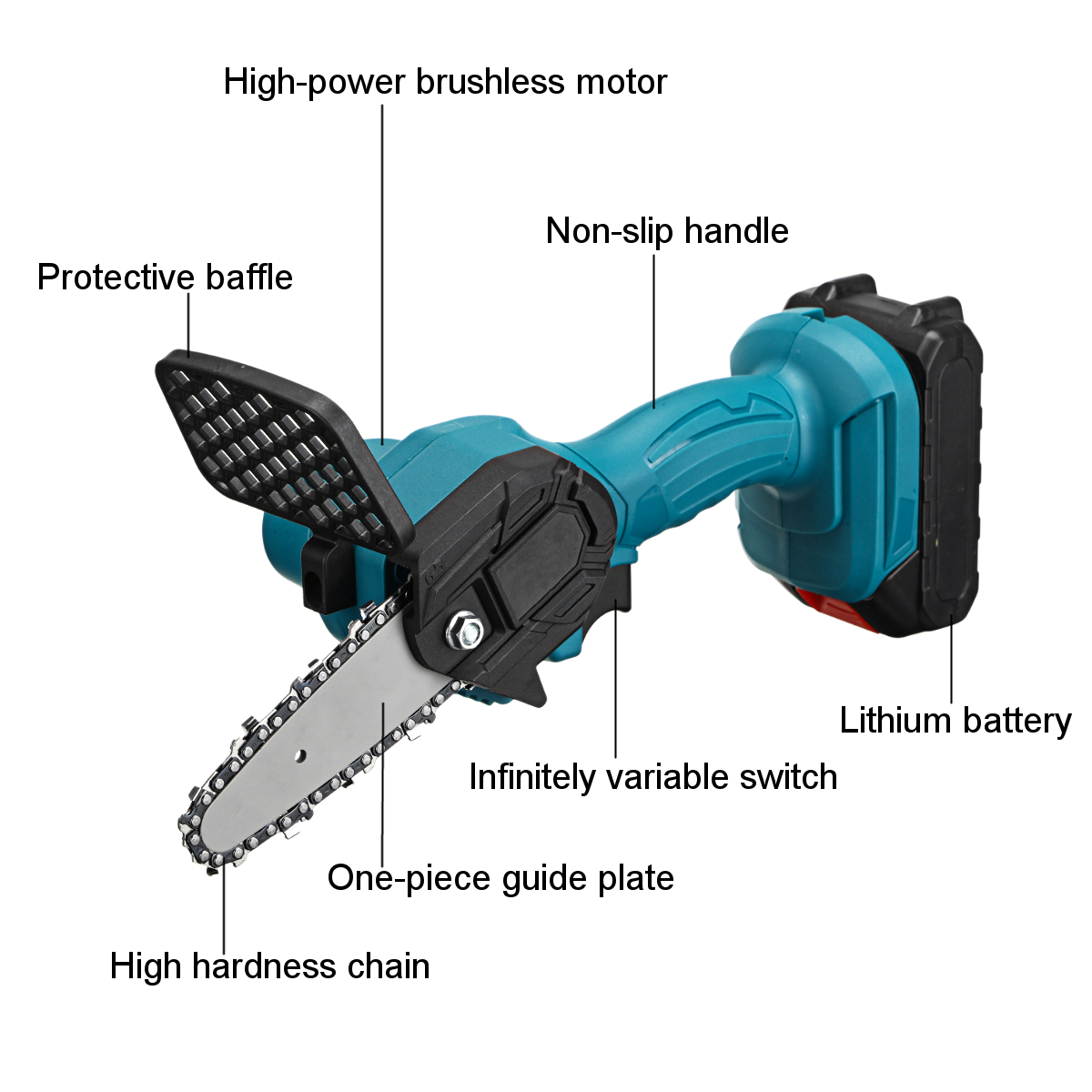 550W-24V-4-Mini-Cordless-One-Hand-Electric-Chain-Saw-Woodworking-Wood-Cutter-W-1pc-Battery-1771798-10