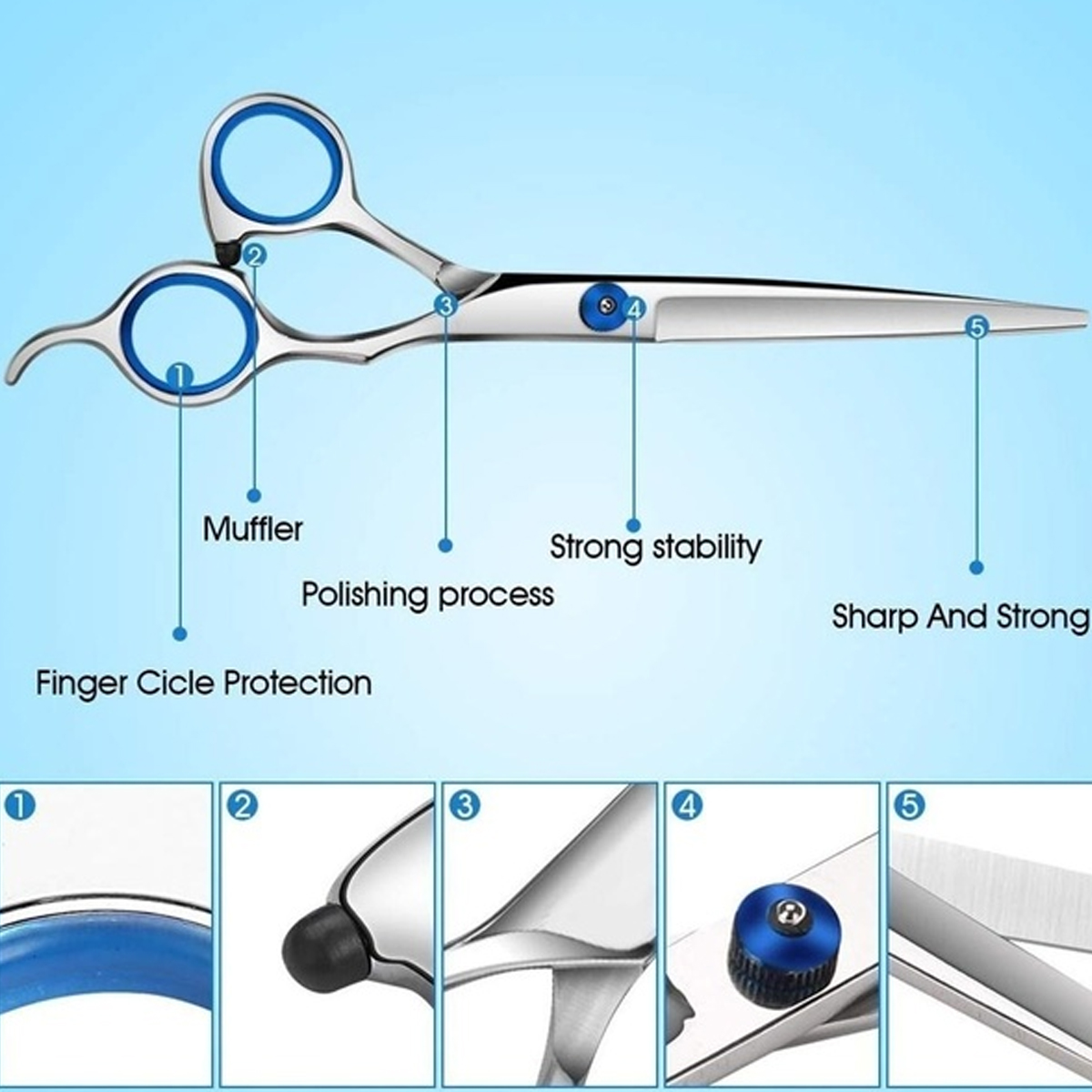 9pcs-Hair-Scissors-Cutting-Thinning-Shears-Comb-Clips-Scissors-Kit-1691855-6