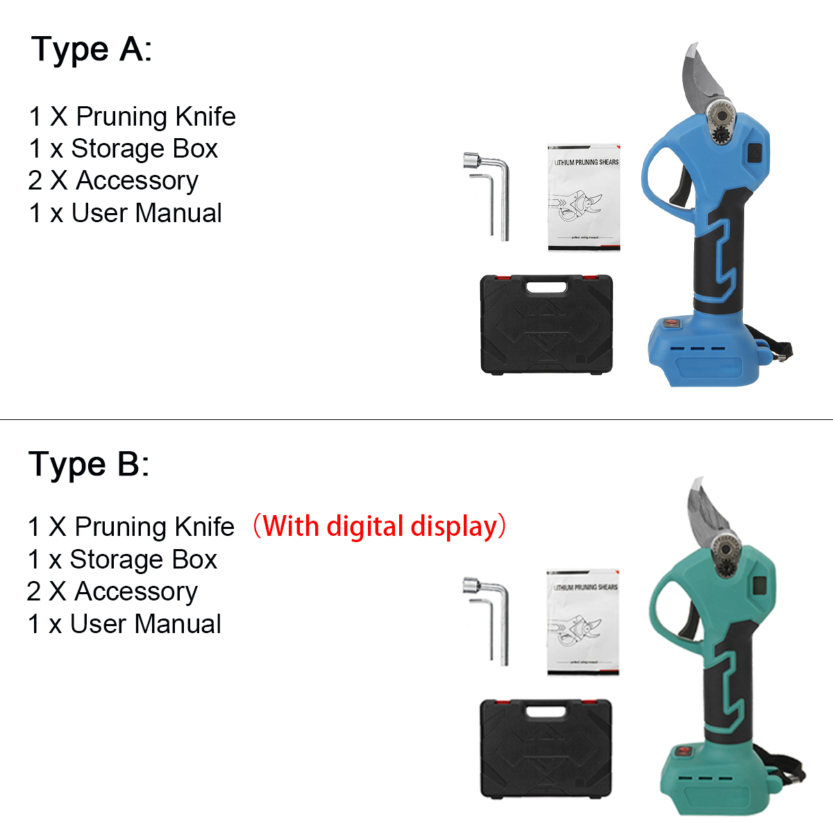 Kiwarm-30mm-Cordless-Electric-Scissors-Pruning-Shears-Adjustable-Tree-Branch-Pruner-Garden-Scissor-H-1902751-16