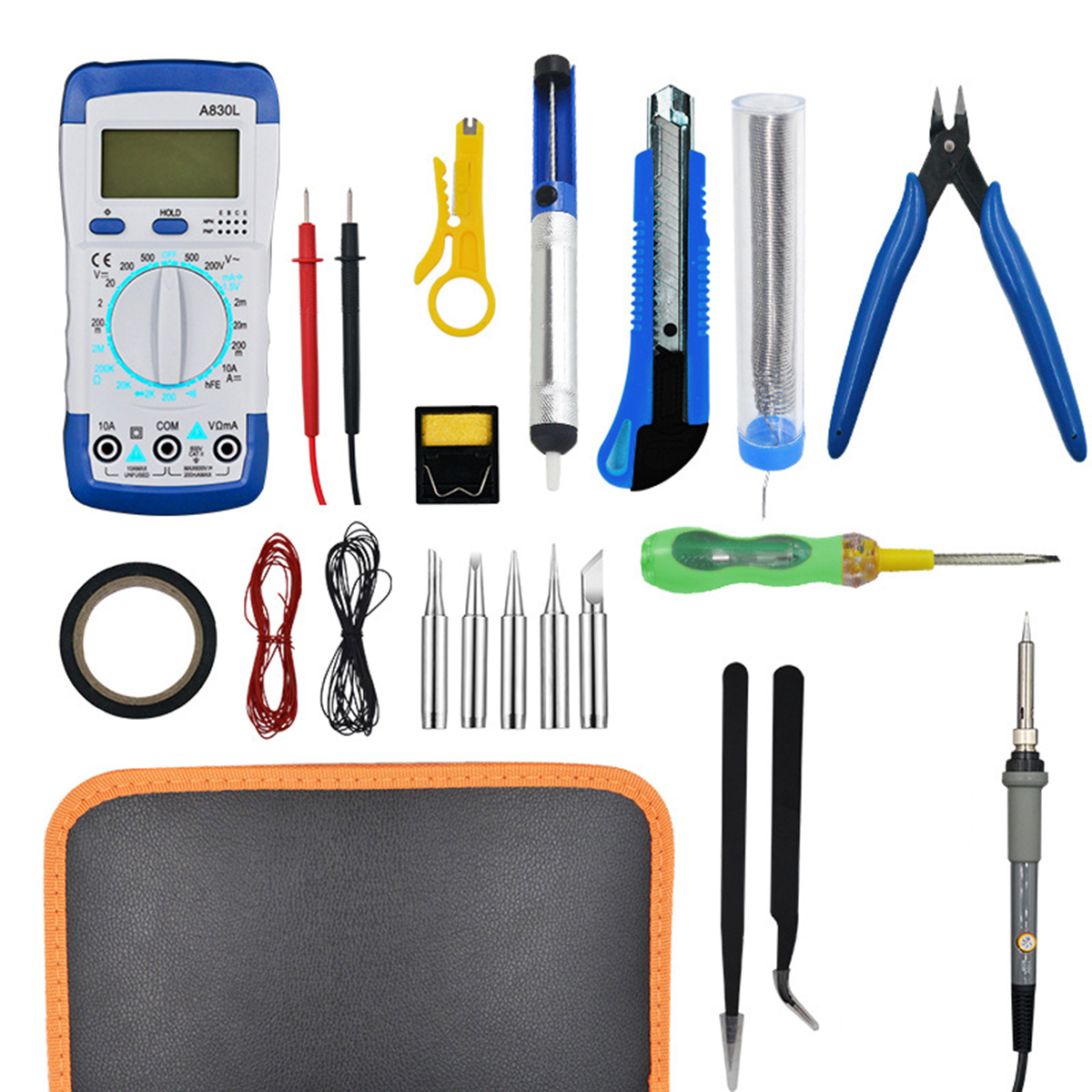 21Pcs-60W-Electronic-Solder-Iron-Kit-Welding-Irons-Solder-Adjustable-Temperature-1627699-1