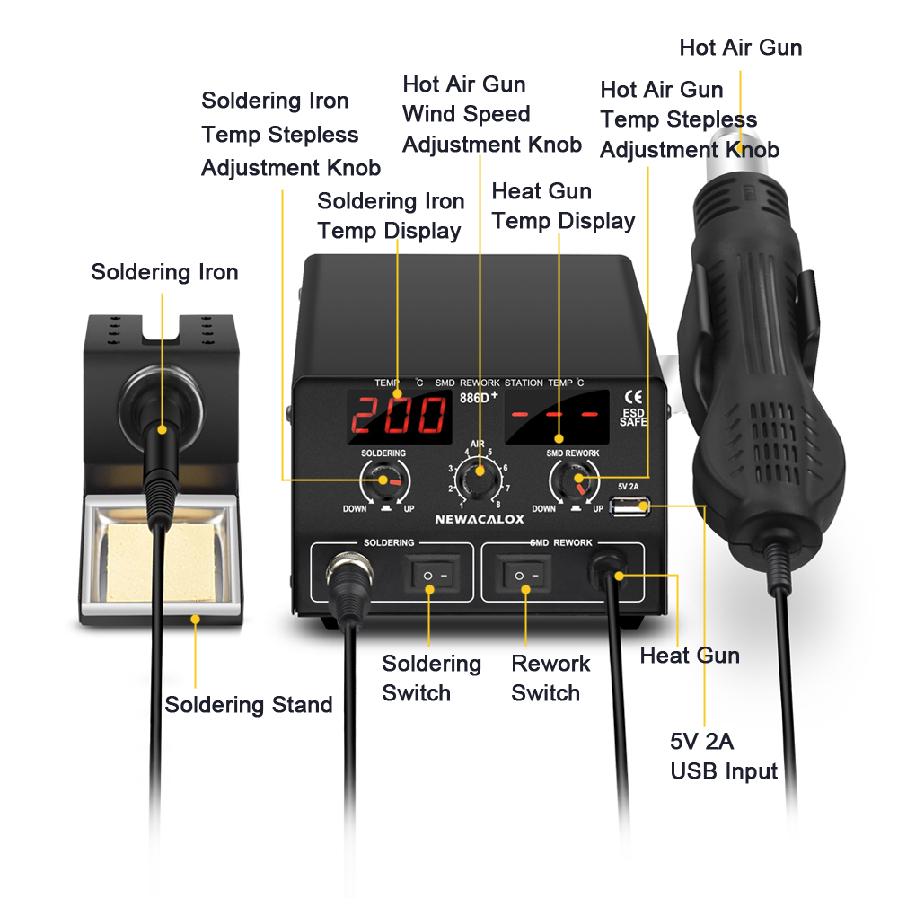 NEWACALOX-886D-220V-750W-Digital-2-in-1-Rework-Station-Soldering-Iron-Hot-Air-Heat-PCB-Preheater-Too-1712754-9