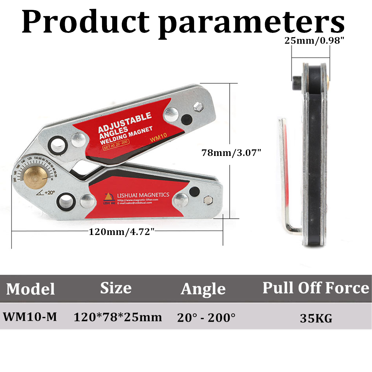 20-200-Degree-Adjustable-Angles-Magnetic-Welding-HolderWelding-Magnet-Holder-Tools-1655528-5