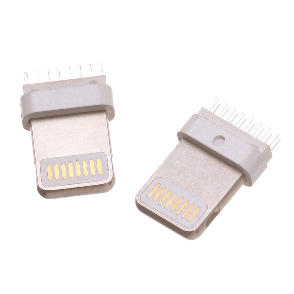 10PCS-USB-Apple-16pin-Male-Wide-Foot-Round-Rubber-73mm15mm-Splint-08mm-Square-Head-Integrated-Plug-1845800-2