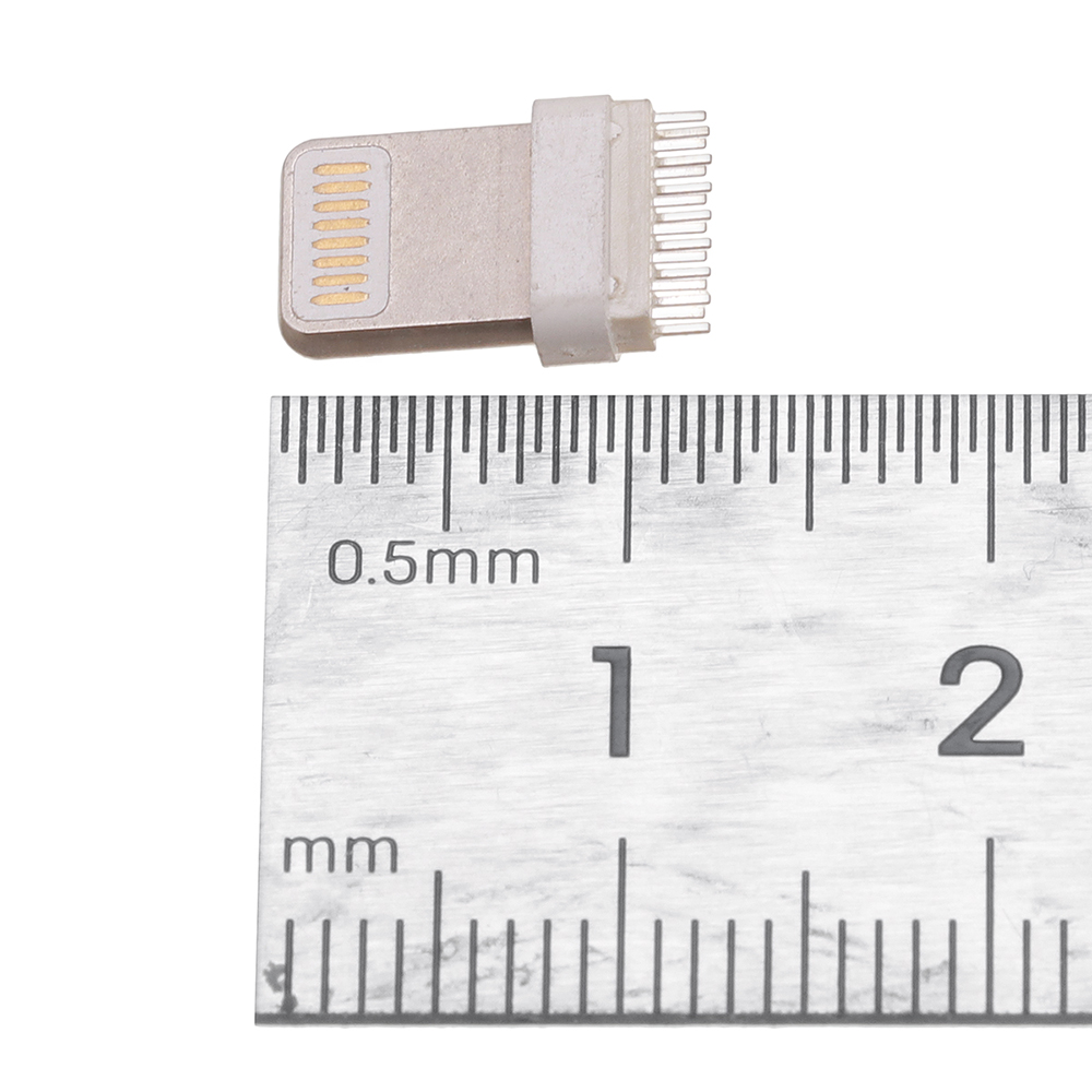 10PCS-USB-Apple-16pin-Male-Wide-Foot-Round-Rubber-73mm15mm-Splint-08mm-Square-Head-Integrated-Plug-1845800-3