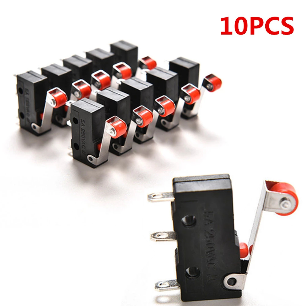 10pcs-Roller-Lever-Arm-PCB-Terminals-Micro-Limit-Normal-OpenClose-Switch-KW12-3-1896962-1