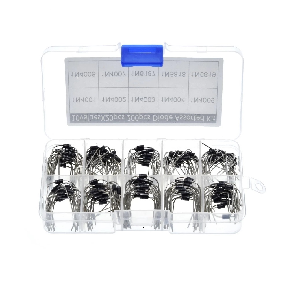 200Pcs-10-Values-Rectifier-Diode-Assorted-Kit-1N4001-1N4002-1N4003-1N4004-1N4005-1N4006-1N4007-1N581-1824784-1