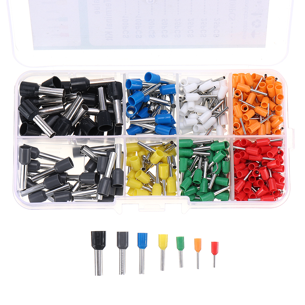 400pcs-8-Size-8-Color-Wire-Copper-Crimp-Connector-Insulated-Cord-Pin-End-Terminal-Kit-Set-1676143-1