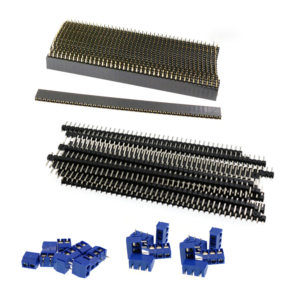 85PCS-Double-Panel-Pin-Header-Connector-Kit-Breadboard40p-Single-Row-Pin40P-Single-Row-Female-Head2P-1866151-3