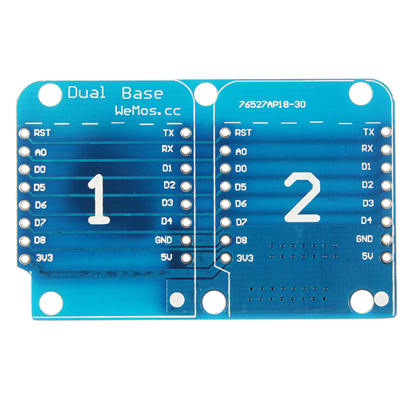 3Pcs-Double-Socket-Dual-Base-Shield-For-D1-Mini-NodeMCU-ESP8266-DIY-PCB-D1-Expansion-Board-1184815-2