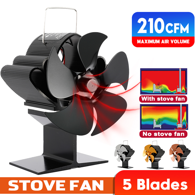 1350Rpm-Pro-5-Leaves-Stove-Fan-Heat-Powered-Motor-Energy-Saving-Fireplace-EcoFan-1747410-2