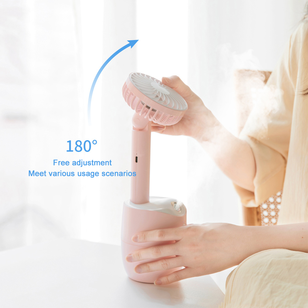 2-In-1-Rotating-Spray-Air-Humidifier-Fan-USB-Charging-3-Gears-White-Pink-Blue-1667731-6