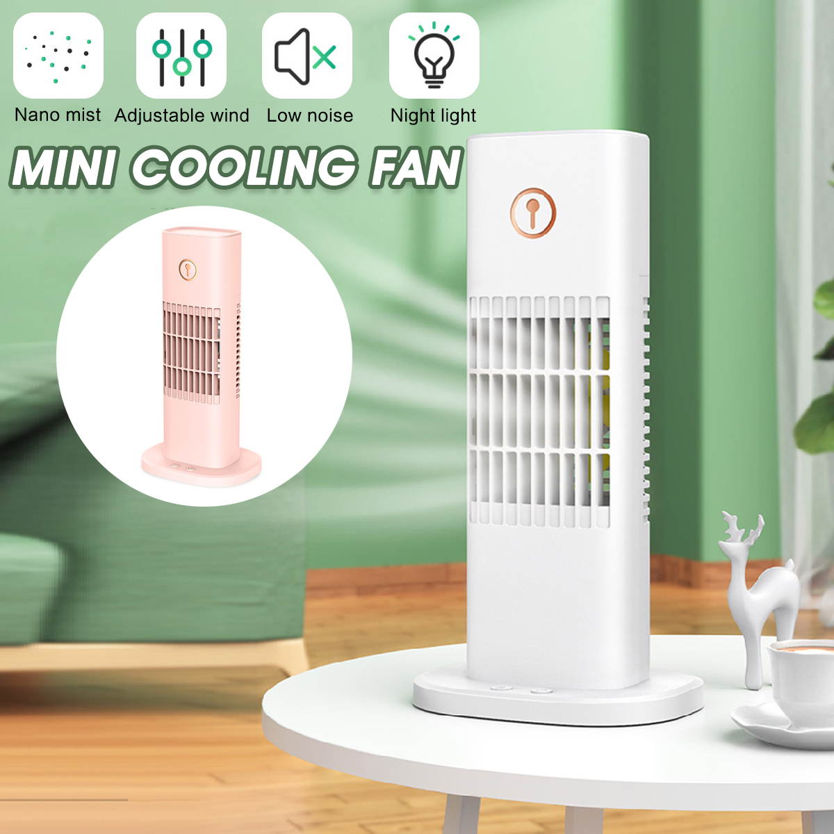 Bakeey-3-Gear-Mini-Water-Cooling-Fan-Spray-Humidification-Portable-Air-Cooler-Table-Fan-1837572-1