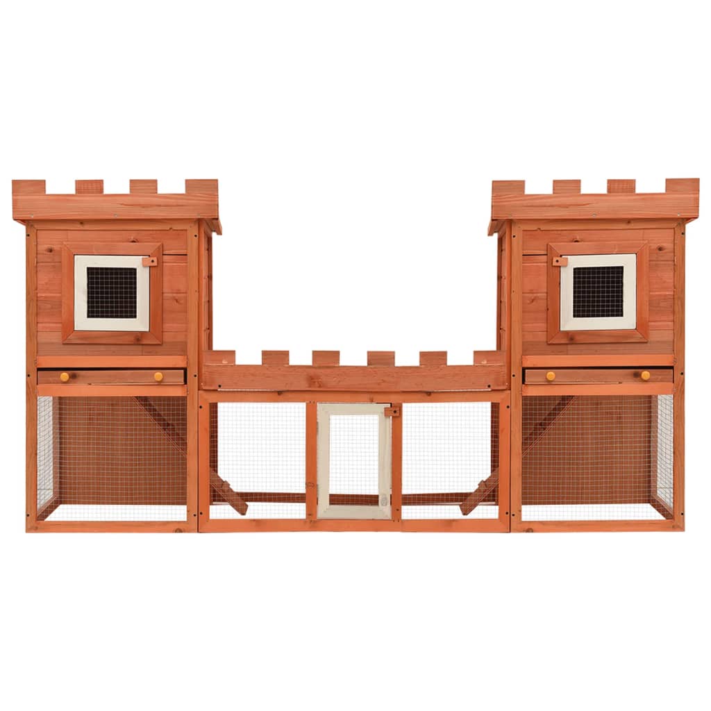 EU-Direct-vidaXL-170174-Outdoor-Large-Rabbit-Hutch-192-x-50-x-101-cm-House-Pet-Cage-Double-House-Pet-1950498-3