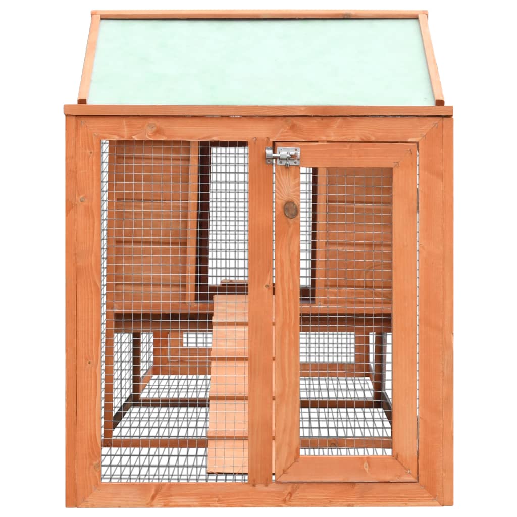 EU-Direct-vidaXL-170642-Outdoor-Rabbit-Hutch-Solid-Pine--Fir-Wood-310x70x87-cm-House-Pet-Supplies-Ra-1950562-6