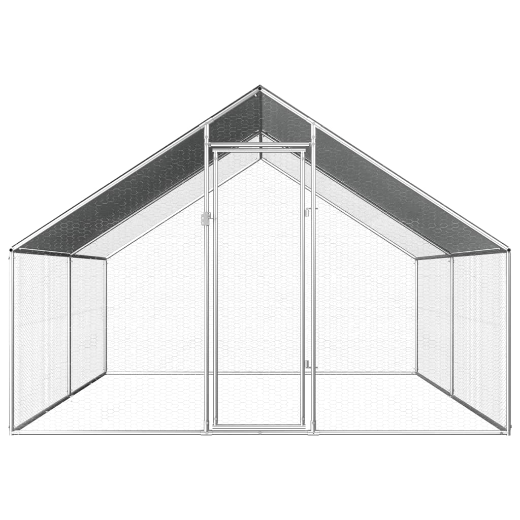 EU-Direct-vidaXL-170789-Outdoor-Chicken-Cage-275x4x192-m-Galvanised-Steel-Pet-Supplies-Rabbit-House--1951321-5