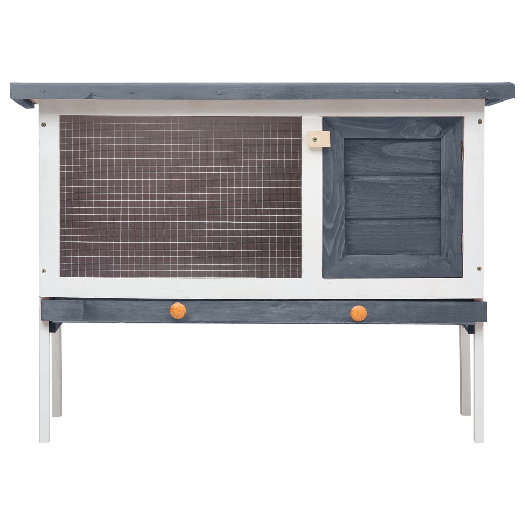 EU-Direct-vidaXL-170828-Outdoor-Rabbit-Hutch-1-Layer-Grey-Wood-Pet-Supplies-Rabbit-House-Pet-Home-Pu-1951339-2